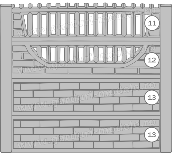 Imagini gard Gard beton armat 11, 12, 13, 13