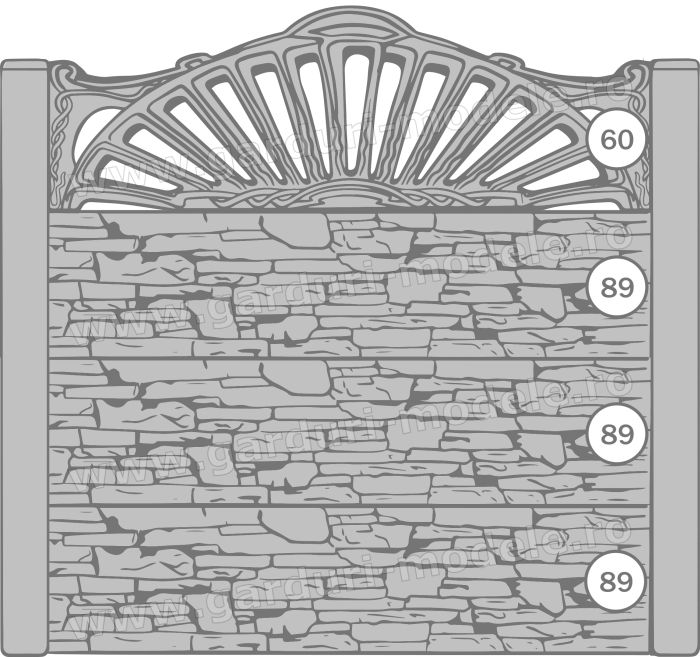 Imagini gard Gard beton armat 60, 89, 89, 89