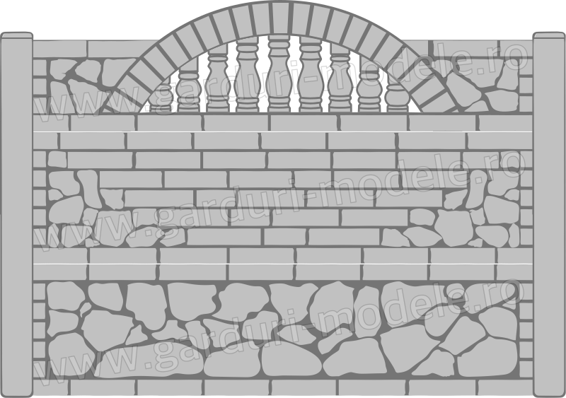 Imagini gard Gard beton armat Arca 1, 2, 3